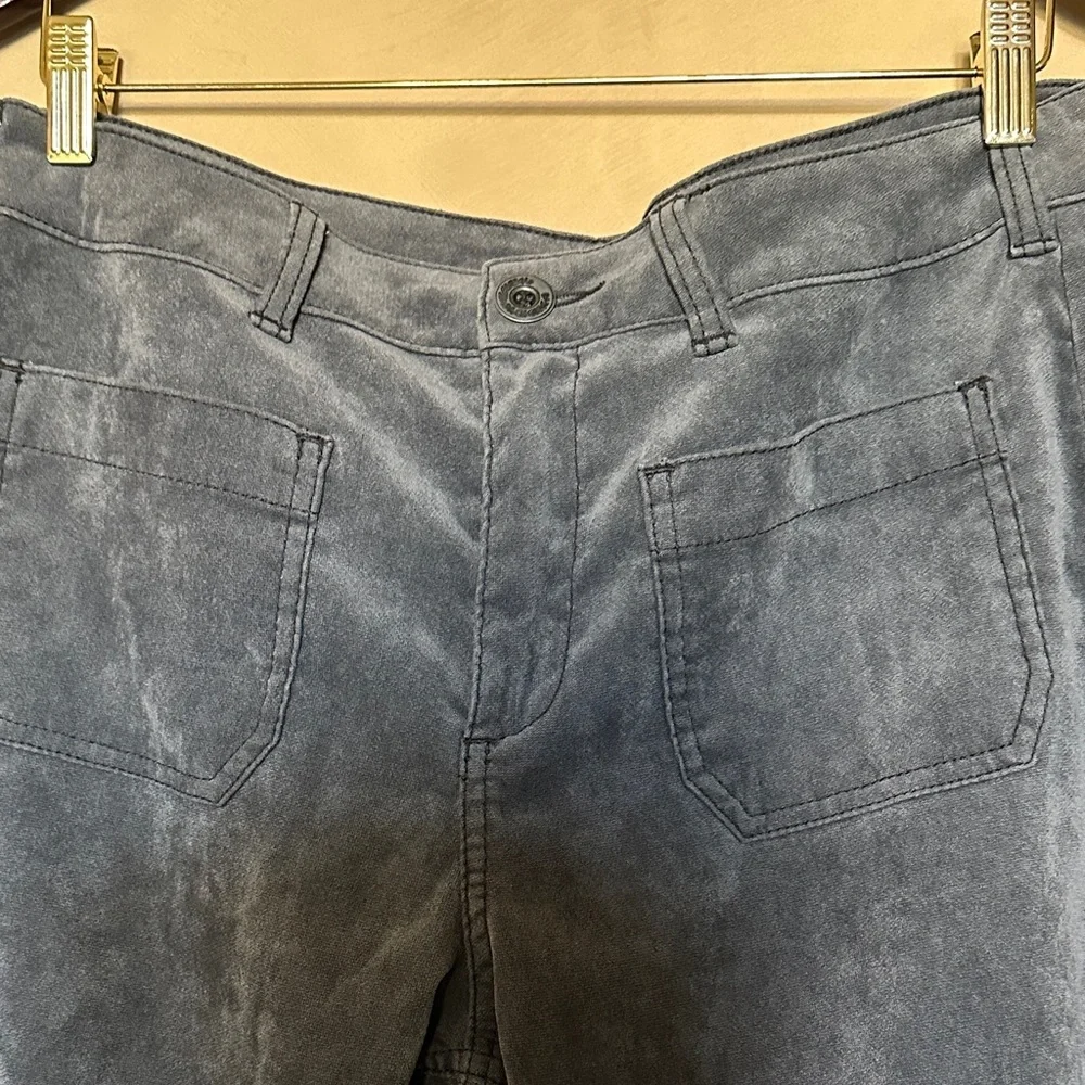 Free People Gray Terry Cloth Collection Mid Rise Pants size 30